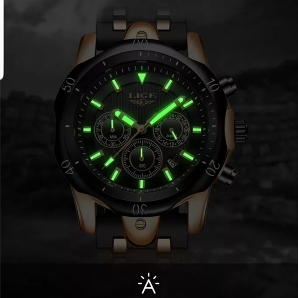 Quartz watch waterproof Stainless steel Price Reduced &firm - Picture 7 of 8